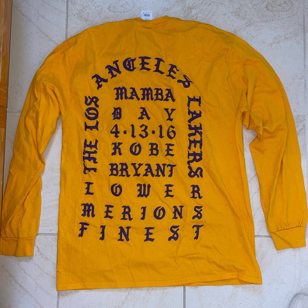 Yellow Lakers Kobe Shirt